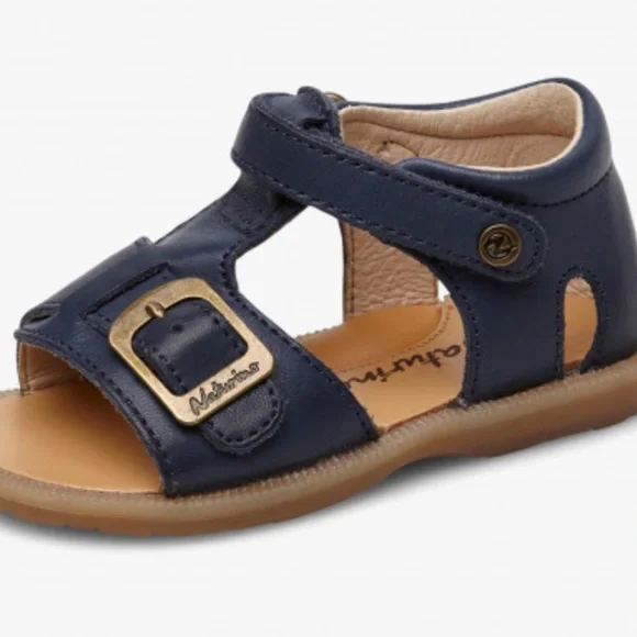 NWT NATURINO QUARZO Leather sandals with strap in Blue - Picture 3 of 15